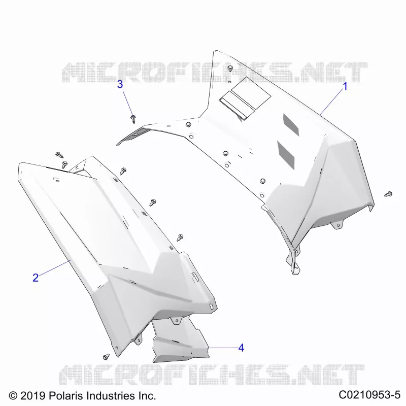 KAROSSERIE HINTEN CAB AND HEAT SHIELDS