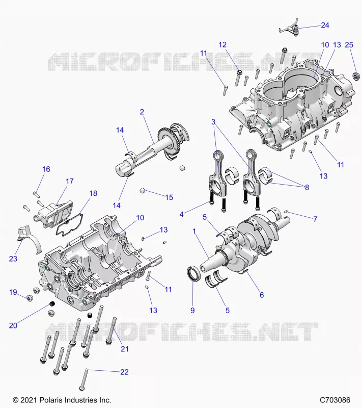 ENGINE, CRANKCASE AND KURBELWELLE