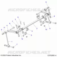SUSPENSION, FRONT STABILISATORSTANGE