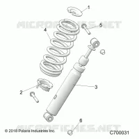 SUSPENSION, FRONT SHOCK MOUNTING