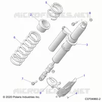 SUSPENSION, REAR SHOCK MOUNTING