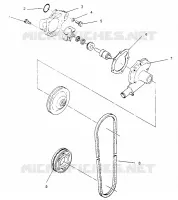 WASSERPUMPE WIDETRAK LX 0952064 and  EUROPEAN WIDETRAK LX E952064 (4928942894C011)