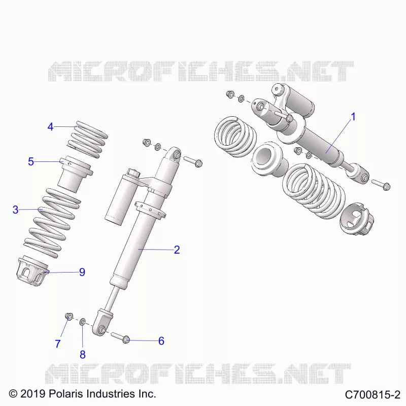 SUSPENSION, FRONT SHOCK MOUNTING