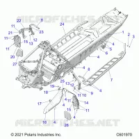 CHASSIS, CLUTCH GUARD, FOOTRESTS, AND RUNNING BOARDS