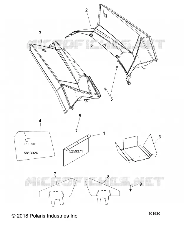 HINTER CAB AND HEAT SHIELDS