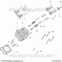 ZYLINDER HEAD, CAMS AND VALVES
