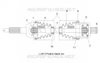 DRIVE TRAIN, HINTEN DRIVE SHAFT