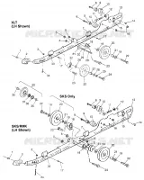 Schienen-Montage (SUSPENSION) XLT 0970756, XLT SKS 0970556, and XLT RMK 097095 (4937693769B013)