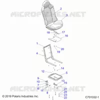 SITZ ASM. AND SLIDER