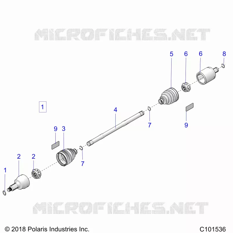 DRIVE TRAIN, GETRIEBE VORNE SHAFT