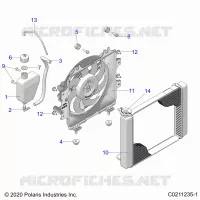 ENGINE, KÃŒHLSYSTEM, RADIATOR, FAN &amp; OVERFLOW BOTTLE