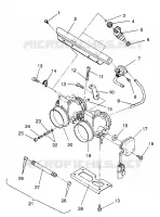 DROSSELKLAPPENGEHÄUSE ASSEMBLY 500 EFI / 0930674 and  500 EFI SKS / 0930574 (4922962296033A)