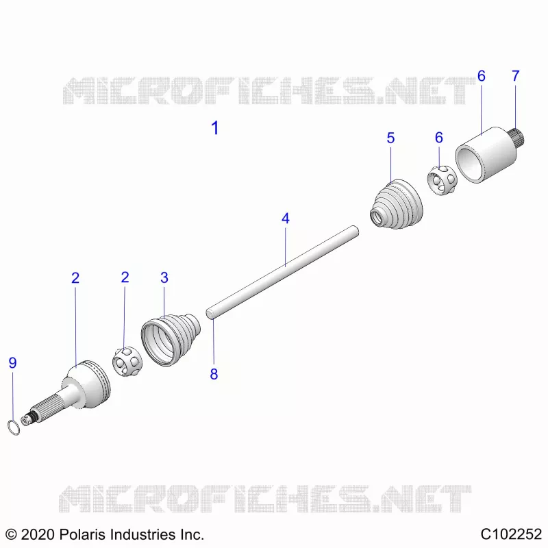 ANTRIEB, REAR DRIVE SHAFT