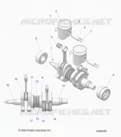 ENGINE, PISTON AND KURBELWELLE