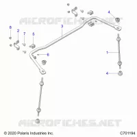 SUSPENSION, REAR STABILISATORSTANGE