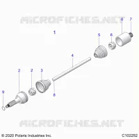 ANTRIEB, REAR DRIVE SHAFT