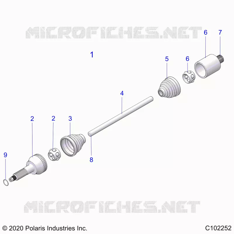 ANTRIEB, REAR DRIVE SHAFT