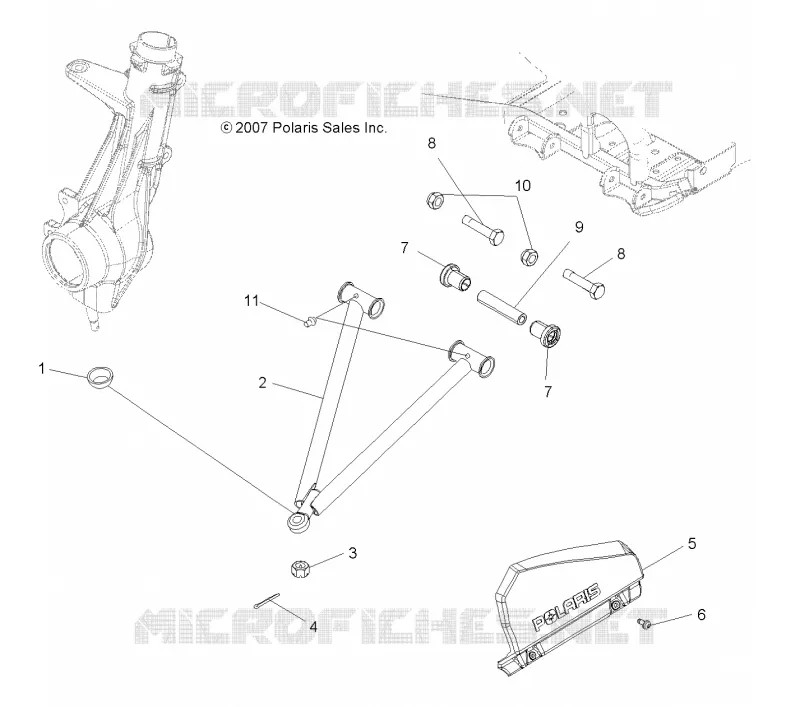 SUSPENSION, A-ARM and STREBE MOUNTING