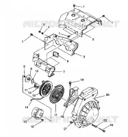 Gebläsegehäuse   RÜCKSTOSS ASSEMBLY LITE/0933433 and  LITE DELUXE/0933431 (4922972297040A)
