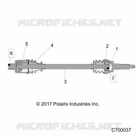 ANTRIEB, REAR HALF SHAFT