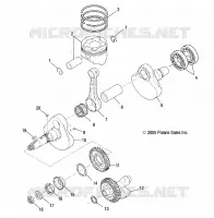 MOTOR, KURBELWELLE AND KOLBEN