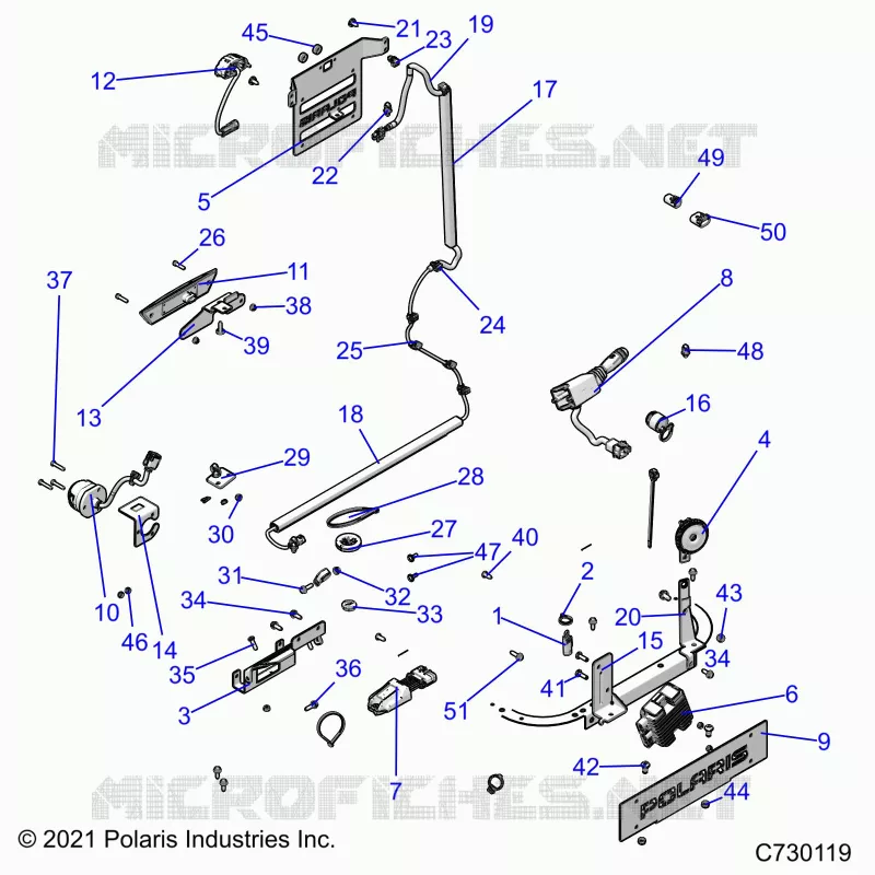 ELEKTRIC, WIRE HARNESS COMPONANTS, AND LICENSE PLATES 