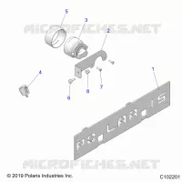 ELEKTRIC, FOG LAMP AND FRONT LICENSE BRACKET