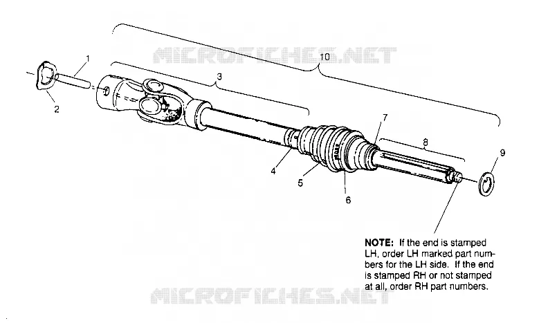 CV JOINT 4X4 300 W948130 (4926762676B003)