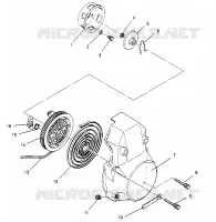 RÜCKZUG ANLASSER ASSEMBLY  500 EFI 0952774, EFI SKS 0952574,   EFI SKS PT 095 (4929052905D004)