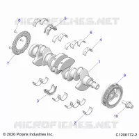 ENGINE, KURBELWELLE AND BEARINGS