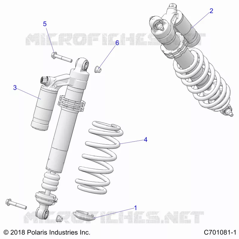 SUSPENSION, REAR SHOCK MOUNTING