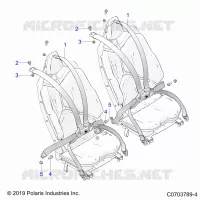 SITZ BELT MOUNTING, REAR, PREMIUM/DELUXE