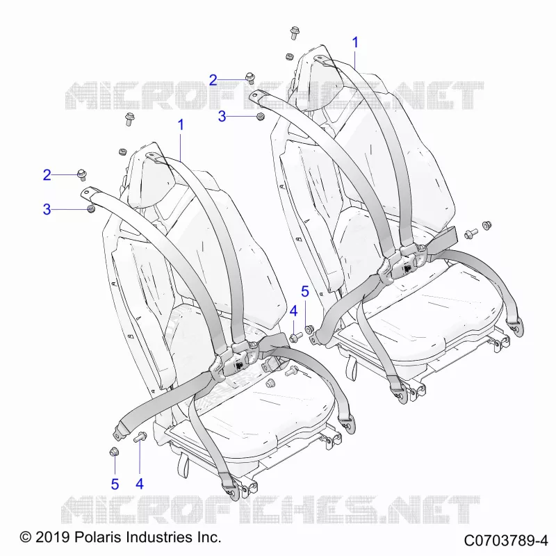 SITZ BELT MOUNTING, REAR, PREMIUM/DELUXE