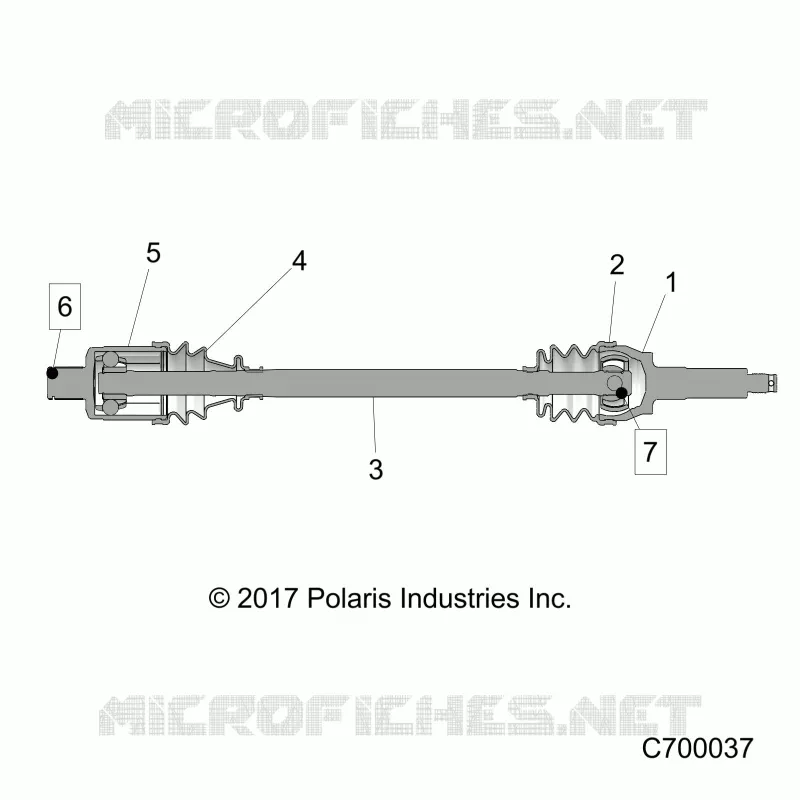ANTRIEB, REAR HALF SHAFT