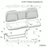 SITZ ASM. REAR