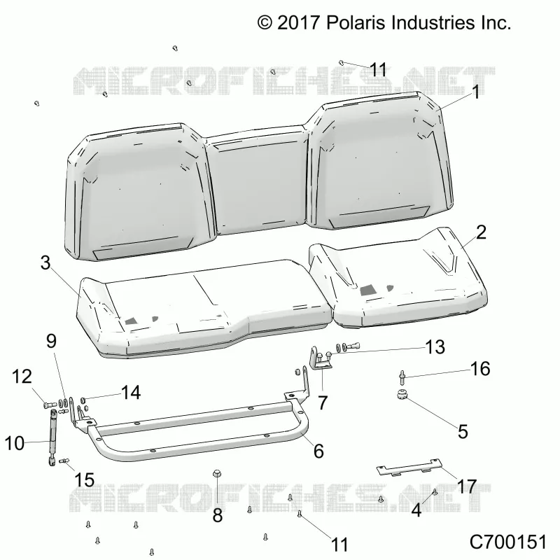 SITZ ASM. REAR
