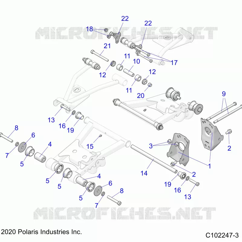 SUSPENSIONDLE CONTROL ARM MOUNTING- A21S6E57F1/FL (C102247-3)