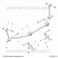SUSPENSION, FRONT, STABILISATORSTANGE
