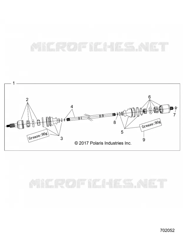 ANTRIEB, REAR HALF SHAFT
