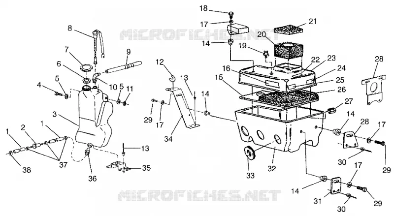 ÖLTANK/LUFTFILTERKASTEN  XLT 0970756, XLT SKS 0970556, AND XLT RMK 0970956 (4937693769C010)