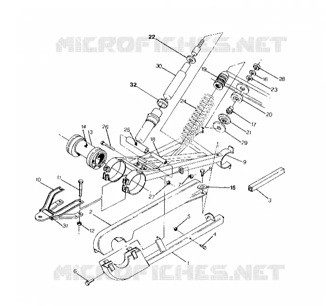 Hinterradschwinge   SCHOCK 250 6x6 / W928727 (4922842284029A)