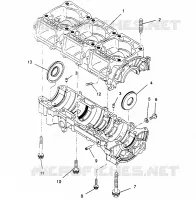 CRANKCASE ULTRA SKS 0960578, EURO ULTRA SKS E960578, AND  ULTRA RMK 0960978 (4931683168C008)