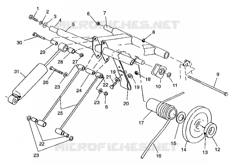 HINTER Drehmomentarm (SKS) XLT SKS 0970556 (4937693769C004)