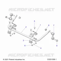 SUSPENSION, REAR STABILISATORSTANGE