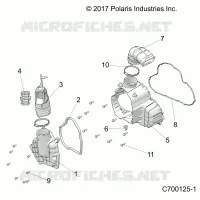 ENGINE, GENERATOR  COVER HVAC