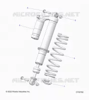 SUSPENSION, FRONT SHOCK MOUNTING