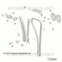 CAM CHAIN AND TENSIONER