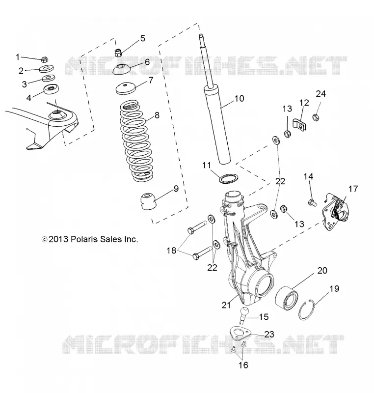 FRONT SUSPENSION STREBE