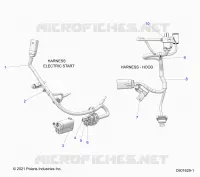 ELEKTRIC, WIRE HARNESS, HOOD, ELEC. START