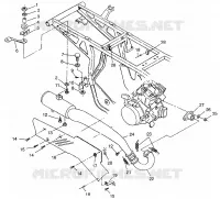 ABGASSYSTEM Sportsman 400L W97AC38C (4939673967A012)
